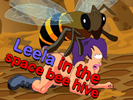 Leela in the space bee hive 